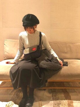 「Manhattan Portage」｜Manhattan Portage Staffさん（レディース・160cm）の冬コーディネート