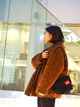 「Manhattan Portage」｜Manhattan Portage Staffさん（レディース・155cm）の冬コーディネート