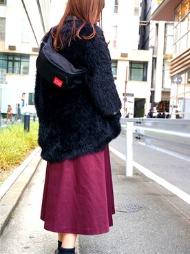 「Manhattan Portage」｜Manhattan Portage Staffさん（レディース・155cm）の冬コーディネート