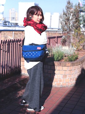「Manhattan Portage」｜Manhattan Portage Staffさん（レディース・156cm）の冬コーディネート