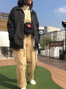 「Manhattan Portage」｜Manhattan Portage Staffさん（レディース・156cm）の冬コーディネート