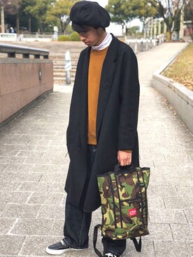 「Manhattan Portage」｜Manhattan Portage Staffさん（メンズ・170cm）の冬コーディネート