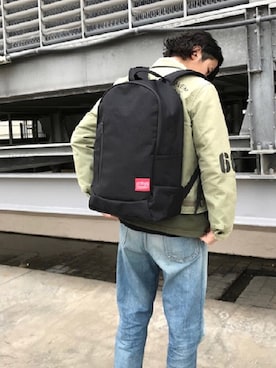 「Manhattan Portage」｜Manhattan Portage Staffさん（メンズ・170cm）の冬コーディネート