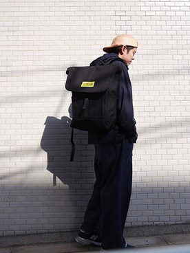 「Manhattan Portage」｜Manhattan Portage Staffさん（メンズ・170cm）の冬コーディネート