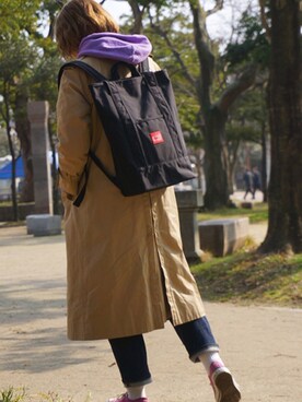 「Manhattan Portage」｜Manhattan Portage Staffさん（レディース・166cm）の冬コーディネート