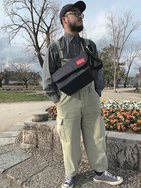 Manhattan Portage Staffさん（メンズ・175cm）の春コーディネート