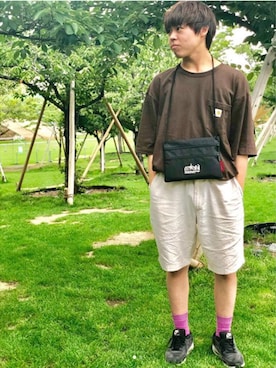 Manhattan Portage Staffさん(メンズ・174cm)の夏コーディネート