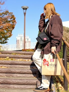 Manhattan Portage Staffさん（レディース・158cm）の冬コーディネート
