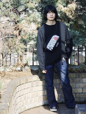 Manhattan Portage Staffさん（メンズ・170cm）の冬コーディネート