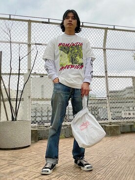 「エコバッグ」｜Manhattan Portage Staffさん（メンズ・170cm）の春コーディネート