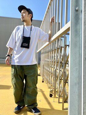 Manhattan Portage Staffさん（メンズ・170cm）の夏コーディネート