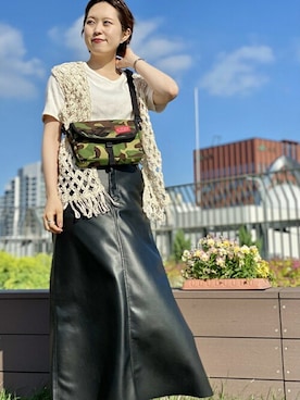 「アイテム（メッセンジャーバッグ、その他）」を使った、Manhattan Portage Staffさん（レディース・161cm）の夏コーディネート