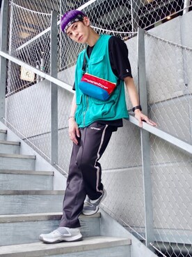 Manhattan Portage Staffさん(メンズ・172cm)の夏コーディネート