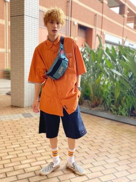 Manhattan Portage Staffさん(メンズ・180cm)の夏コーディネート