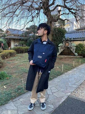 Manhattan Portage Staffさん（メンズ・170cm）の冬コーディネート