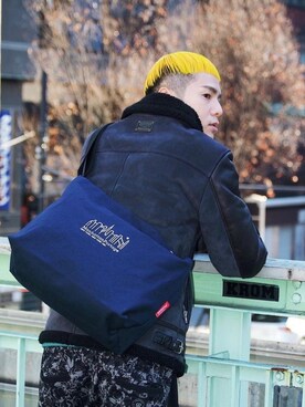 Manhattan Portage Staffさん(メンズ・172cm)の冬コーディネート