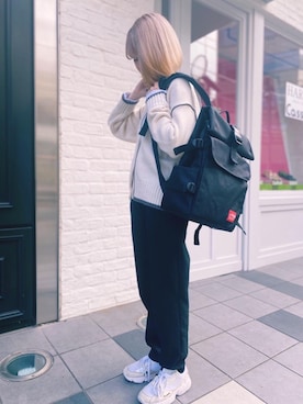 「A4サイズ」｜Manhattan Portage Staffさん（レディース・160cm）の冬コーディネート