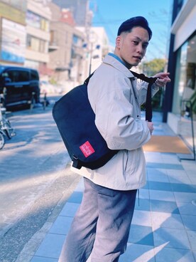 「ivory」｜Manhattan Portage Staffさん（メンズ・170cm）の冬コーディネート
