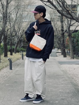 Manhattan Portage Staffさん(メンズ・176cm)の冬コーディネート