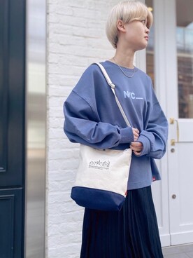 「キャンバス」｜Manhattan Portage Staffさん（レディース・160cm）の冬コーディネート