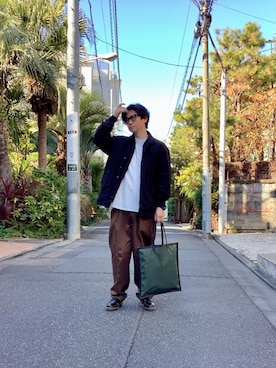 「Manhattan Portage BLACK LABEL」｜Manhattan Portage Staffさん（メンズ・176cm）の春コーディネート