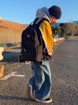 「スケートボード」｜Manhattan Portage Staffさん（メンズ・165cm）の春コーディネート