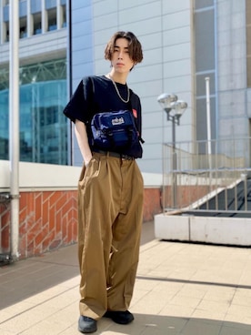Manhattan Portage Staffさん（メンズ・180cm）の夏コーディネート