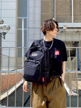 Manhattan Portage Staffさん(メンズ・180cm)の夏コーディネート