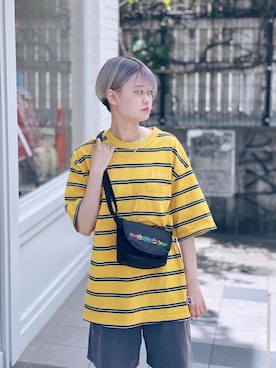 「フェスコーデ」｜「アイテム（メッセンジャーバッグ）」を使った、Manhattan Portage Staffさん（レディース・160cm）の夏コーディネート