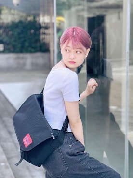 「A4サイズ」｜Manhattan Portage Staffさん（レディース・160cm）の夏コーディネート