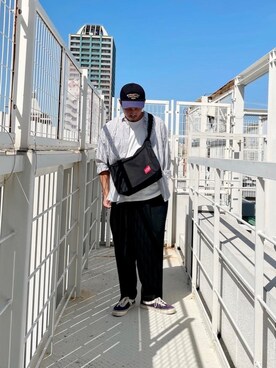 「アパレル」｜Manhattan Portage Staffさん（メンズ・174cm）の秋コーディネート