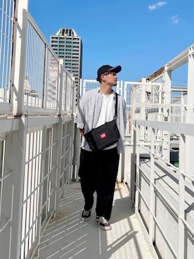 「アパレル」｜Manhattan Portage Staffさん（メンズ・174cm）の秋コーディネート