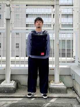 「アパレル」｜Manhattan Portage Staffさん（メンズ・174cm）の秋コーディネート