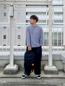 「アパレル」｜Manhattan Portage Staffさん（メンズ・174cm）の秋コーディネート