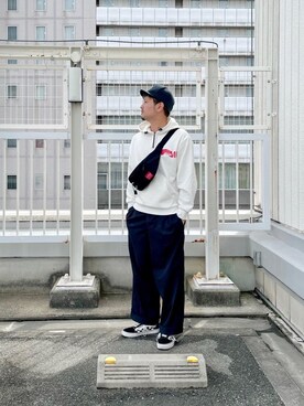 「アパレル」｜Manhattan Portage Staffさん（メンズ・174cm）の秋コーディネート