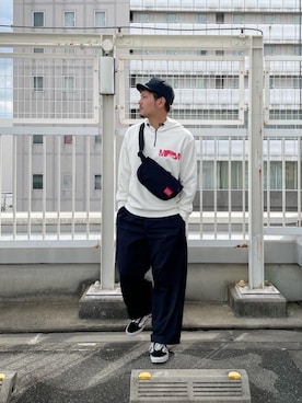 「アパレル」｜Manhattan Portage Staffさん（メンズ・174cm）の秋コーディネート