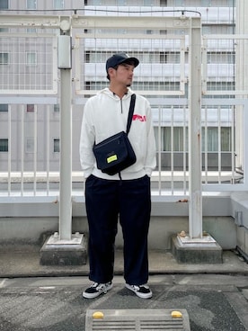 「アパレル」｜Manhattan Portage Staffさん（メンズ・174cm）の秋コーディネート