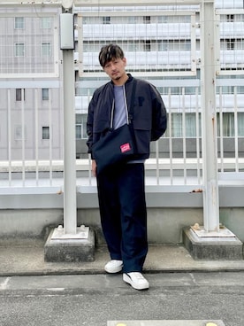 「アパレル」｜Manhattan Portage Staffさん（メンズ・174cm）の秋コーディネート