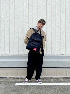 「アパレル」｜Manhattan Portage Staffさん（メンズ・174cm）の秋コーディネート