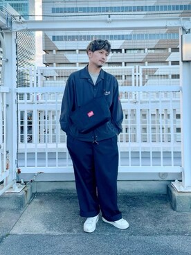 「アパレル」｜Manhattan Portage Staffさん（メンズ・174cm）の秋コーディネート