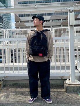 「アパレル」｜Manhattan Portage Staffさん（メンズ・174cm）の秋コーディネート