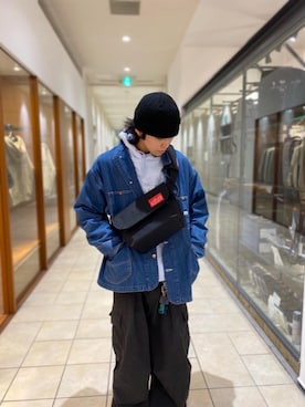 「アパレル」｜Manhattan Portage Staffさん（メンズ・176cm）の秋コーディネート