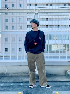 「アパレル」｜Manhattan Portage Staffさん（メンズ・174cm）の秋コーディネート