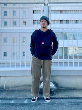 「アパレル」｜Manhattan Portage Staffさん（メンズ・174cm）の秋コーディネート