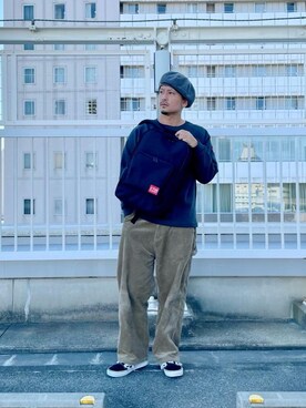 「アパレル」｜Manhattan Portage Staffさん（メンズ・174cm）の秋コーディネート