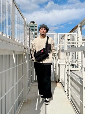 「アパレル」｜Manhattan Portage Staffさん（メンズ・174cm）の秋コーディネート