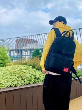 「アパレル」｜Manhattan Portage Staffさん（メンズ・180cm）の秋コーディネート