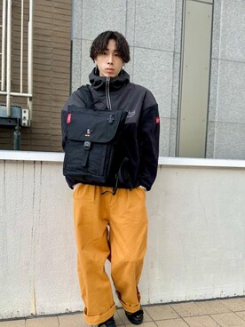 「アパレル」｜Manhattan Portage Staffさん（メンズ・180cm）の秋コーディネート