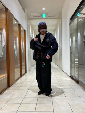 「Manhattan Portage」｜「アイテム（ブルゾン）」を使った、Manhattan Portage Staffさん（メンズ・176cm）の秋コーディネート