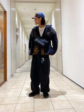 「Manhattan Portage」｜「アイテム（ブルゾン）」を使った、Manhattan Portage Staffさん（メンズ・176cm）の秋コーディネート